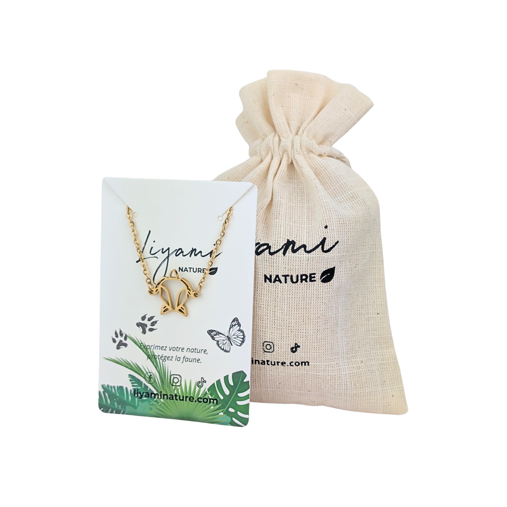 Bracelet abeille en acier inoxydable dans son packaging Liyami Nature